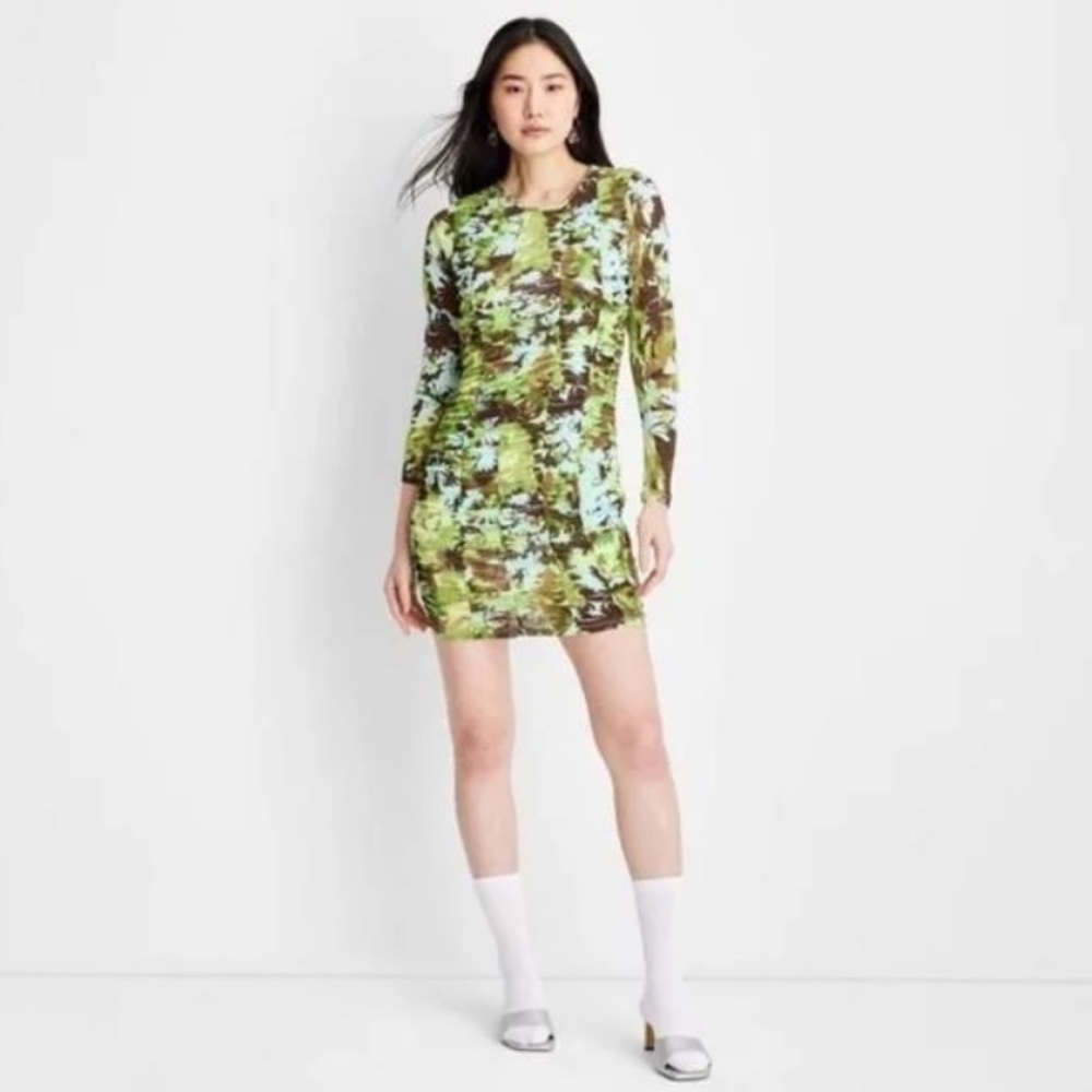 NWOT Gabriella Karefa-Johnson Future Collective Rouched Body Con Dress